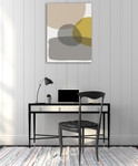 Mid Century Circles VI Wall Art Print on the wall