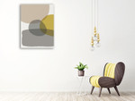 Mid Century Circles VI Wall Art Print on the wall