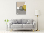 Mid Century Circles VI Wall Art Print on the wall