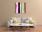 Colorful Ink Wash Wall Art Print on the wall