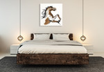 Horse Courage Wall Art Print on the wall