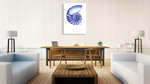 Sea Life in Pen VI Wall Art Print on the wall