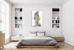 Floral Flat Iron Wall Art Print on the wall