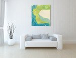 Neon Dream Landscape A Wall Art Print on the wall