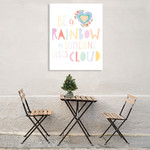 Lets Chase Rainbows II Wall Art Print on the wall