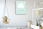 Cloud II Wall Art Print on the wall