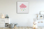 Sleepy Cloud II Wall Art Print on the wall