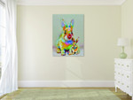 Modern Rabbits on the wall