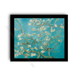 Almond Blossom Modern flat black frame