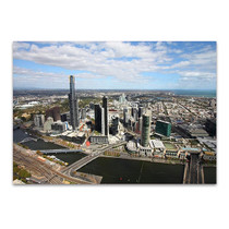 Melbourne Aerial View Wall Art Print