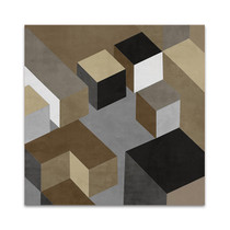 Cubic in Neutral I Wall Art Print