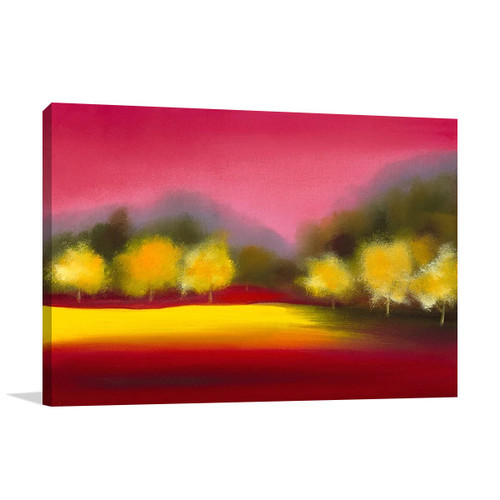Raspberry Contemplation Wall Art Print