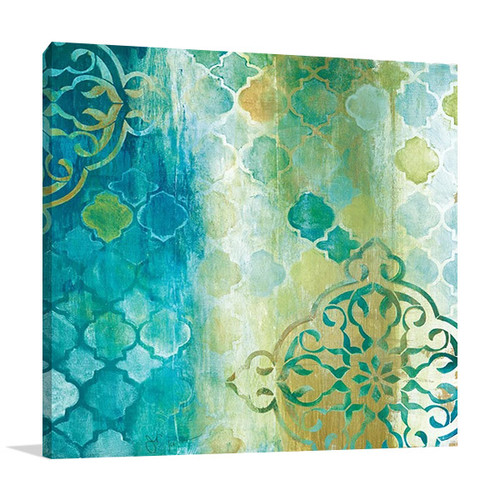  Teal Impression II Wall Art Print
