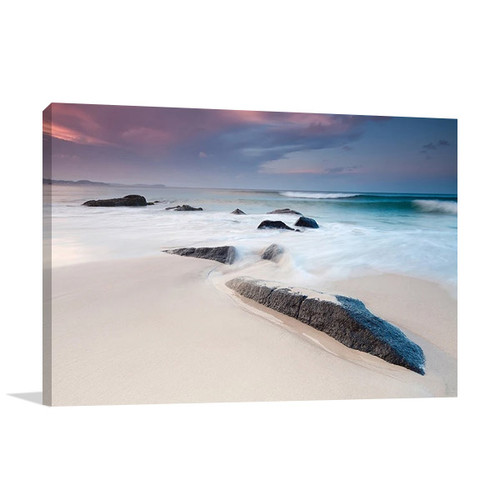 Australian Beach at Twilight Wall Print