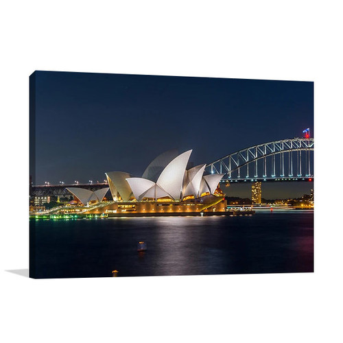 Sydney Opera House at Night Wall Print
