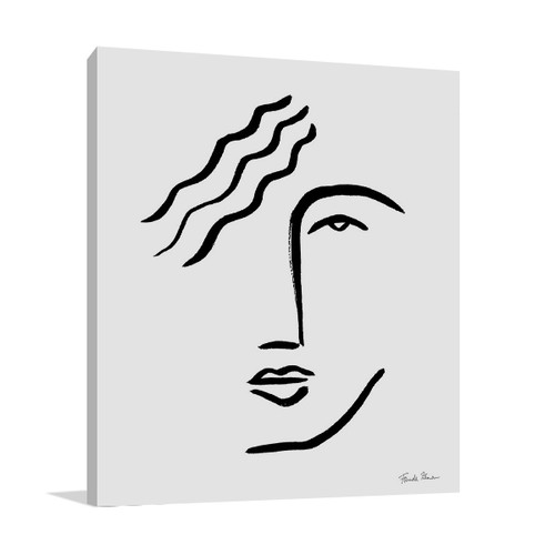 Faces I Line Wall Art Print