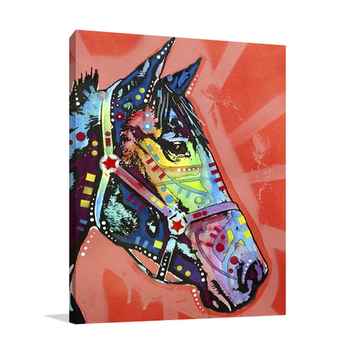 Purple Horse Wall Art Print