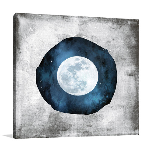 The Blue Full Moon Wall Art Print