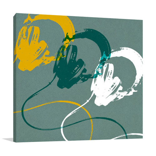 Headphones A Wall Art Print