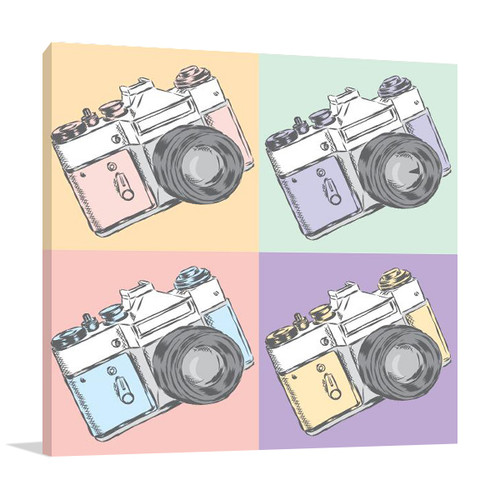 Vintage Camera Wall Art Print 