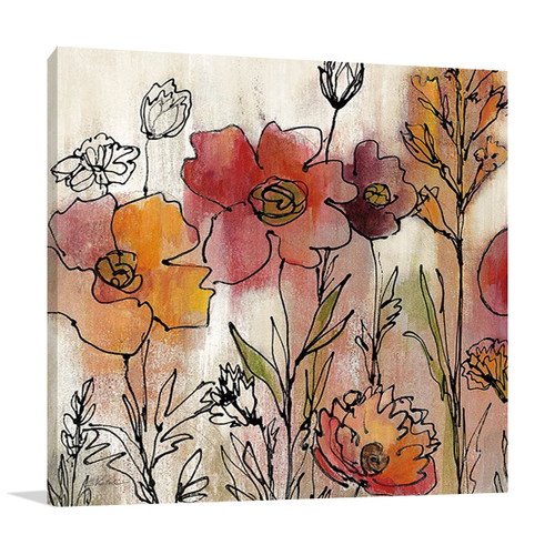 Contemporary Botanical Cream II Wall Art Print
