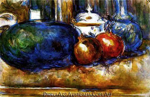 Still Life with Watermelon and Pomegranates
