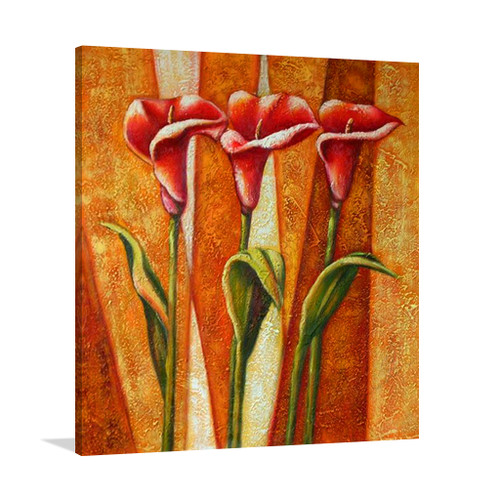 Blooms Orange Art on Canvas & Floral Wall Prints Australia