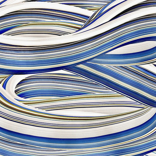 The Blue Swirls I Wall Art Print