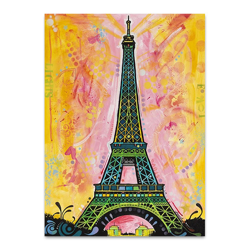 Eiffel Tower Paris Wall Print Popart Print on Canvas