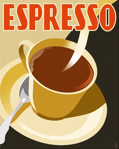 Espresso Coffee Wall Art Print