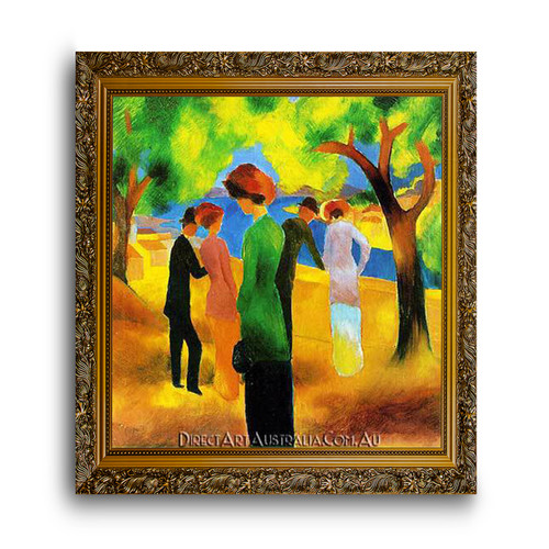 August Macke Lady in a Green Jacket Direct Art Australia