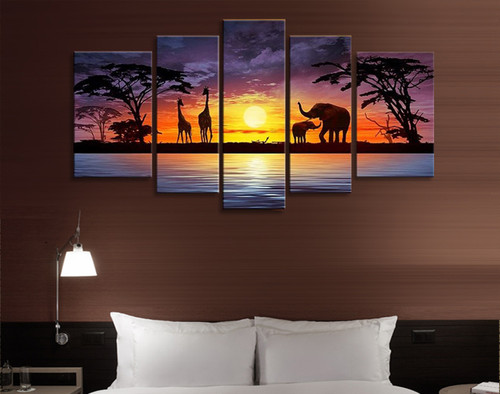 Colourful African Oil Painting on Canvas Online Australia