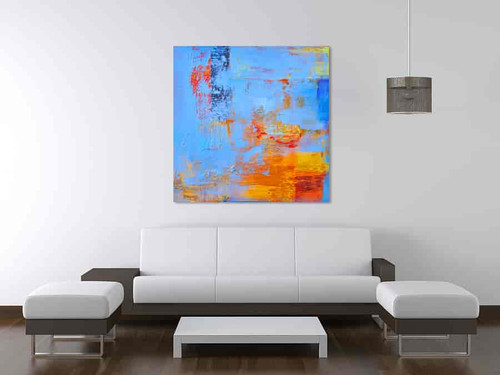 Anne Schwartz | Seal N Sorrento As Abstract Canvas Wall Art