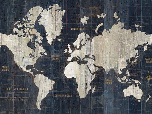 額装品/Old World Map Blue/ポスター 額装品/Old World Map Blue/ポスター World Classic Map, Poster