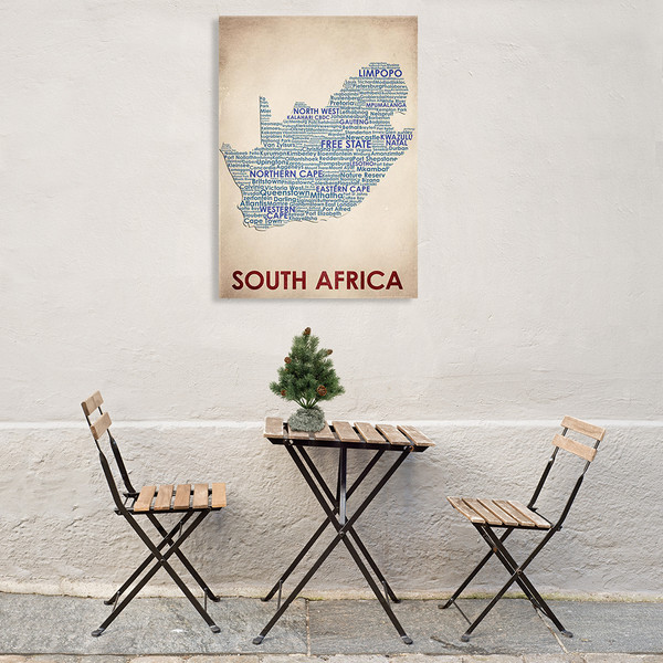 South Africa Art Print Portrait African Wall Art on Canvas