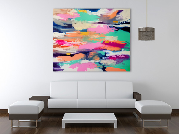 Buy Hand-Painted Tranquility Abstract Art Australia
