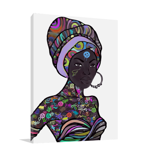 Africa Street Wall Art Print