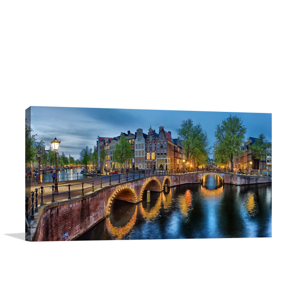 Amsterdam Canals Wall Art Print