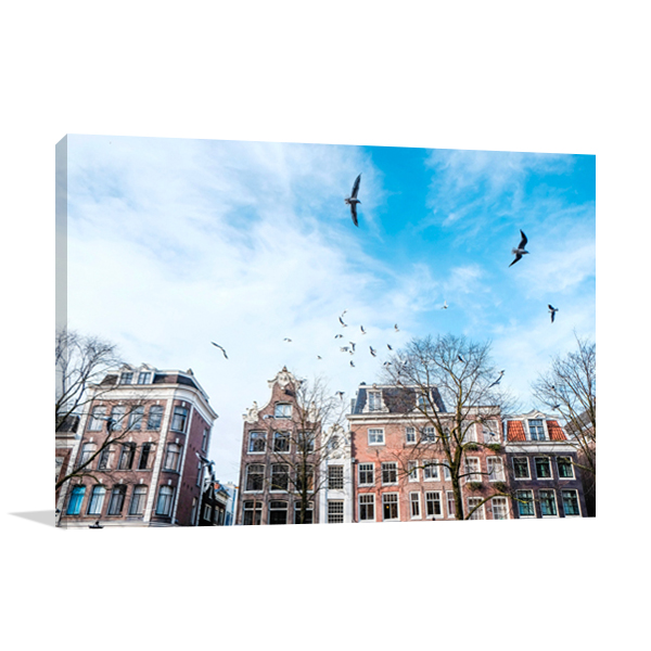 Amsterdam Reflection Wall Art Print