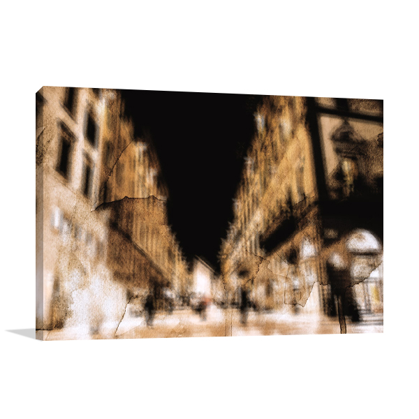 Blurred Street II Wall Art Print