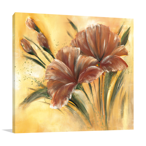 Brown Flower I Wall Art Print