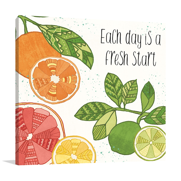 Citrus Splash IV Wall Art Print