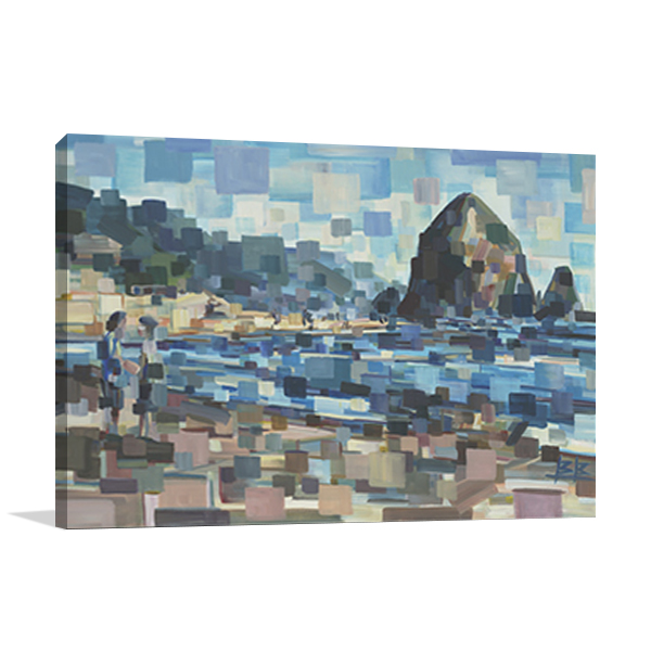 Evening in Cannon Beach Wall Art Print