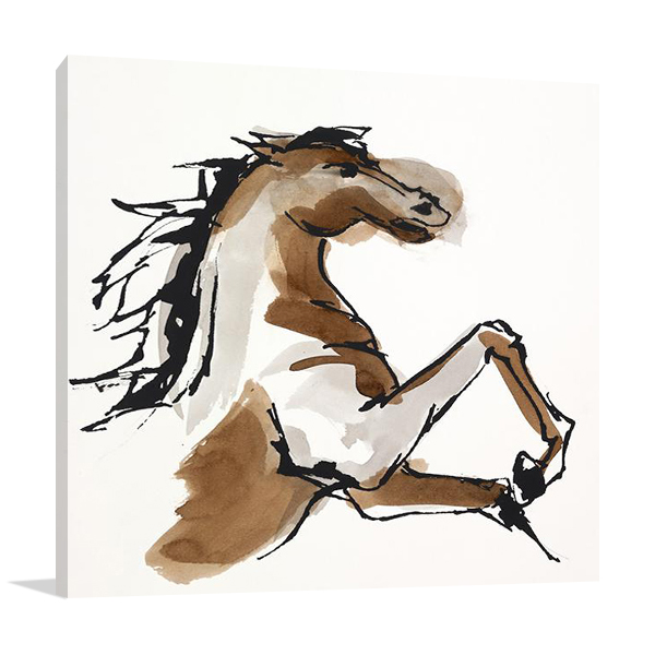 Horse Courage Wall Art Print