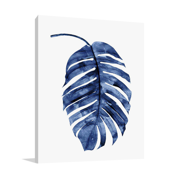 Indigo Palm II Wall Art Print