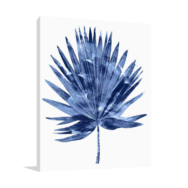 Indigo Palm IV Wall Art Print