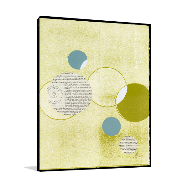 Light Lime Word Bubble Wall Art Print