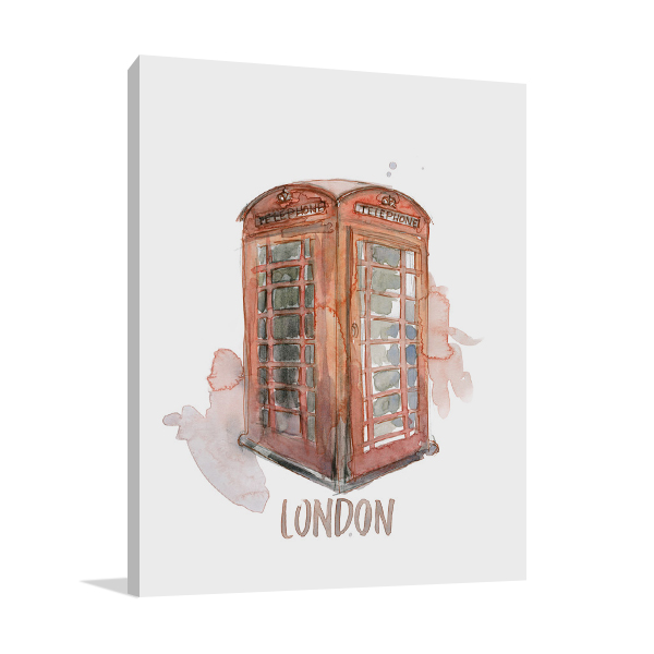 London Booth Wall Art Print