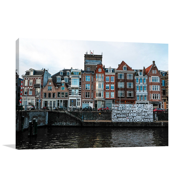 Love in Amsterdam Wall Art Print