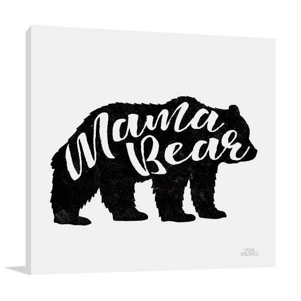 Mama Bear Wall Art Print